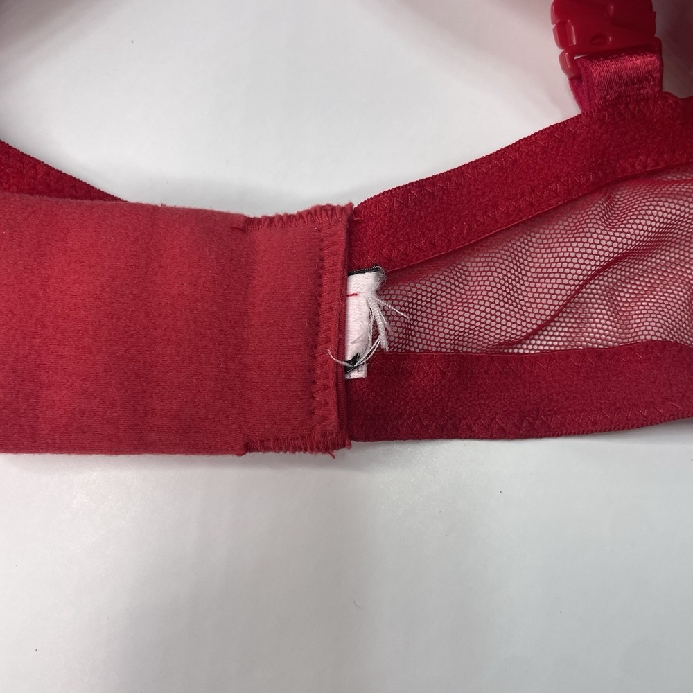 Victoria's Secret Bra 32DD Red Demi Padded Underwire Adjustable Clasp Back - Picture 10 of 12